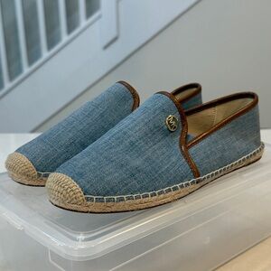 MICHAEL Michael Kors denim espadrille closed-toe flats size 8